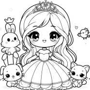 Coloriage Lapin Kawaii