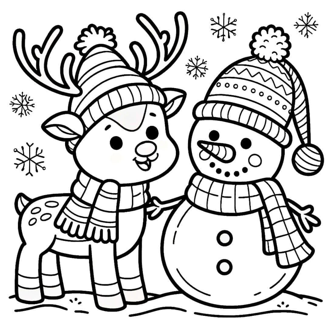 5 Marionnettes à Doigts De Noël - Renne, Bonhomme Neige, Père Noël, Pingouin, Ours