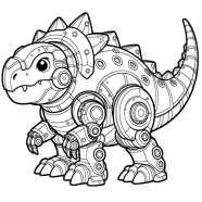 Pagina Da Colorare Del Robot Ankylosaurus Pagina Da Colorare Del Robot Ankylosaurus