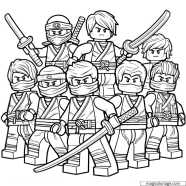 Ninjago Coloring Pages 50 Printable Drawings Free PDF 