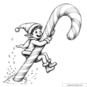 Prankster Elf Coloring Pages