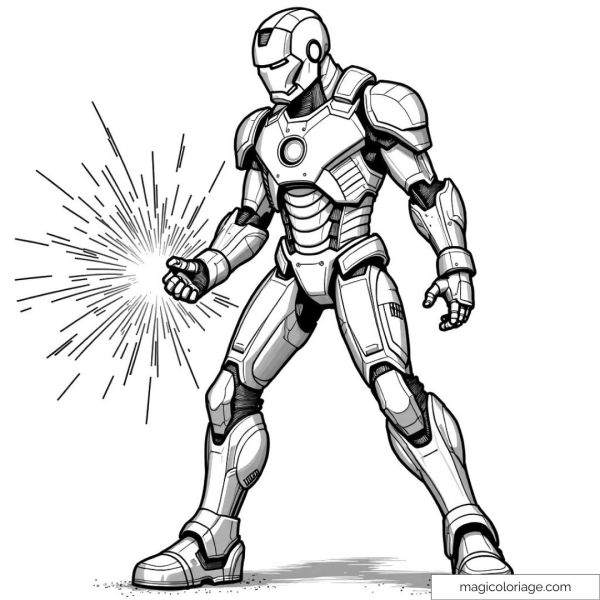 Superhero in armor
