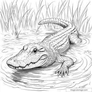 Crocodile Coloring Pages