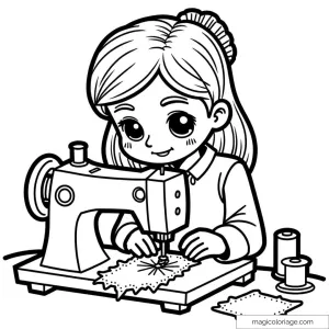 Kawaii Jobs Coloring Pages