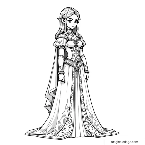 Coloriages Zelda, dessin gratuit à imprimer
