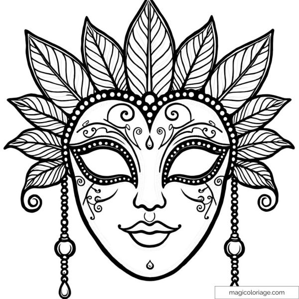 Image of a detailed mask