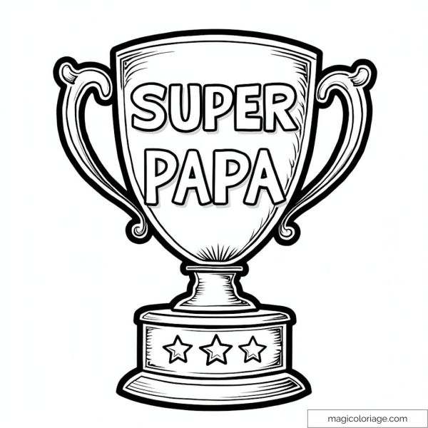 Super Dad Coloring Page
