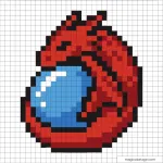 Tous les coloriages Pixel Art Fantastique