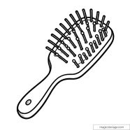 Coloriage Brosse Cheveux D tente Et Cr ativit 