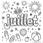 Tous les coloriages Juillet