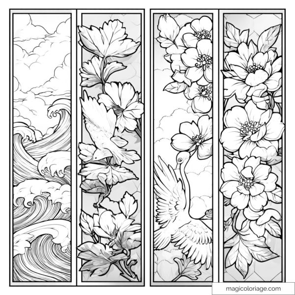 Detailed drawing of flowers