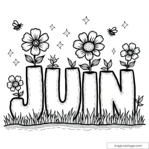 June Coloring Pages
