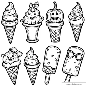 Ice Cream Coloring Pages