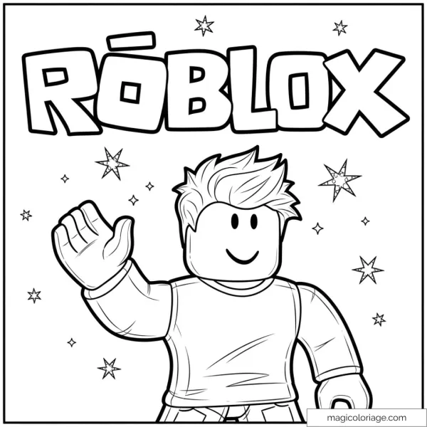 Coloriages Roblox, dessin gratuit à imprimer