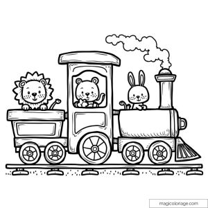 Train avec lion