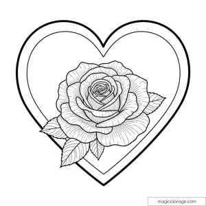 Rose Coloring Pages