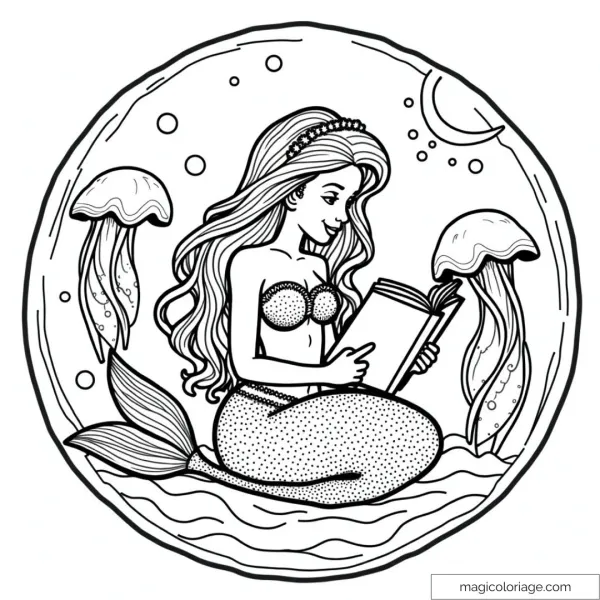Mermaid reading