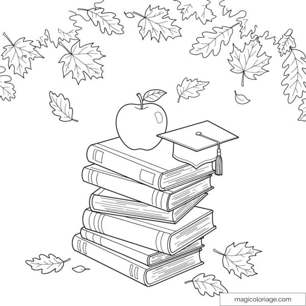 Stacked books
