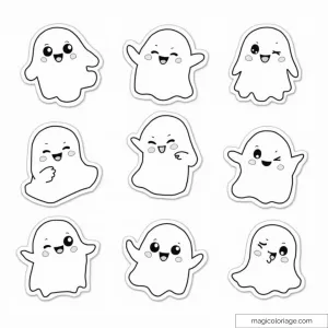 Ghost Coloring Pages