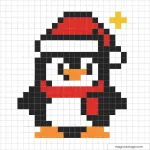 Tous les coloriages Pixel Art Noël