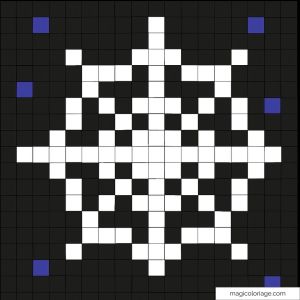 Toile d'araignée en noir et blanc avec points bleus