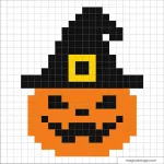 Tous les coloriages Pixel Art Halloween