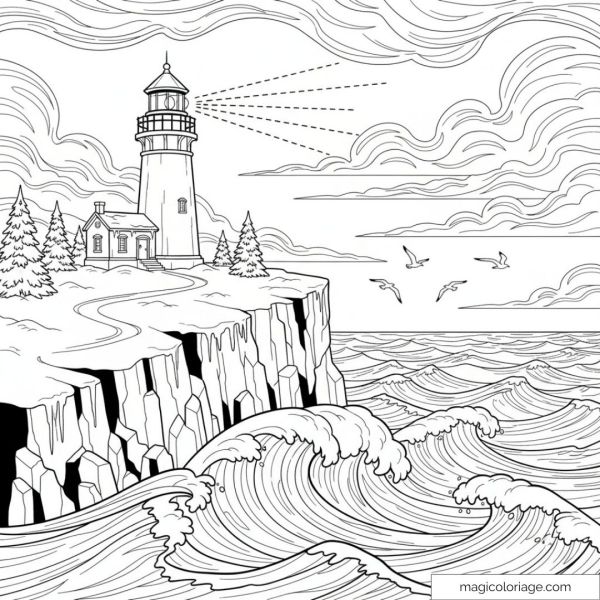 Lighthouse on a cliff