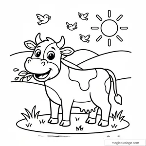 Coloriages Vache