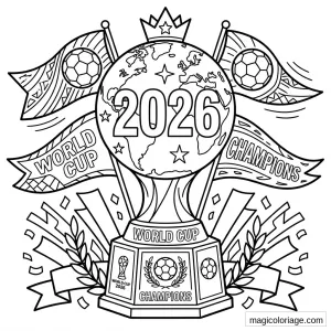 Coloriages Coupe du monde 2026